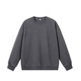 thumbnail image 1 of DPTALR Men's Solid Color Long-Sleeve Round-Neck Pullover Sweatshirt,Dark Gray,L, 1 of 6