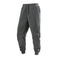 thumbnail image 1 of DPTALR Men's Solid Color Drawstring Elastic Waist Straight Leg Pants, Dark Gray Big and Tall Men XL, 1 of 3
