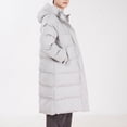 thumbnail image 1 of DPTALR Men's Solid Color Winter Casual Hooded Long Sleeve Zipper Pocket Coat,Gray,Big and Tall Men XL, 1 of 4