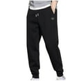 thumbnail image 1 of DPTALR Men's Solid Zipper Multiple Pocket Drawstring Outdoor Sweatpants,Black Big and Tall Men L, 1 of 9