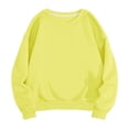 thumbnail image 1 of DPTALR Men's Sports Round Collar Pullover Sweatshirt Long Sleeve Solid Hoodie,Yellow,XL, 1 of 6