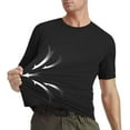 thumbnail image 1 of DPTALR Men's Summer Quick-Dry Solid Color Lightweight Breathable Short Sleeve T-shirt,Black, XL, 1 of 4