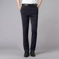 thumbnail image 1 of DPTALR Men's Summer Thin Straight Leg Casual Business Pants, Navy Big and Tall Men 36, 1 of 9