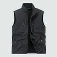 thumbnail image 1 of DPTALR Men's Waterproof Vest Lightweight Travel Hiking Sleeveless Jacket Zipper Style Men Outerwear Vests Black Big and Tall Men M, 1 of 2