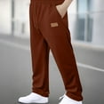 thumbnail image 1 of DPTALR Mens Casual Sweatpants Lounge Pants Lightweight Baggy Workout Brown Big and Tall Men L, 1 of 8