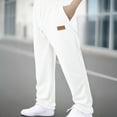thumbnail image 1 of DPTALR Mens Casual Sweatpants Lounge Pants Lightweight Baggy Workout White XL, 1 of 8