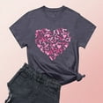 thumbnail image 1 of DPTALR George Women's Breast Cancer Awareness T-Shirts,Pink Ribbon,Hope Graphic Tees with multiple styles available,#Dark Gray,Size XL, 1 of 3