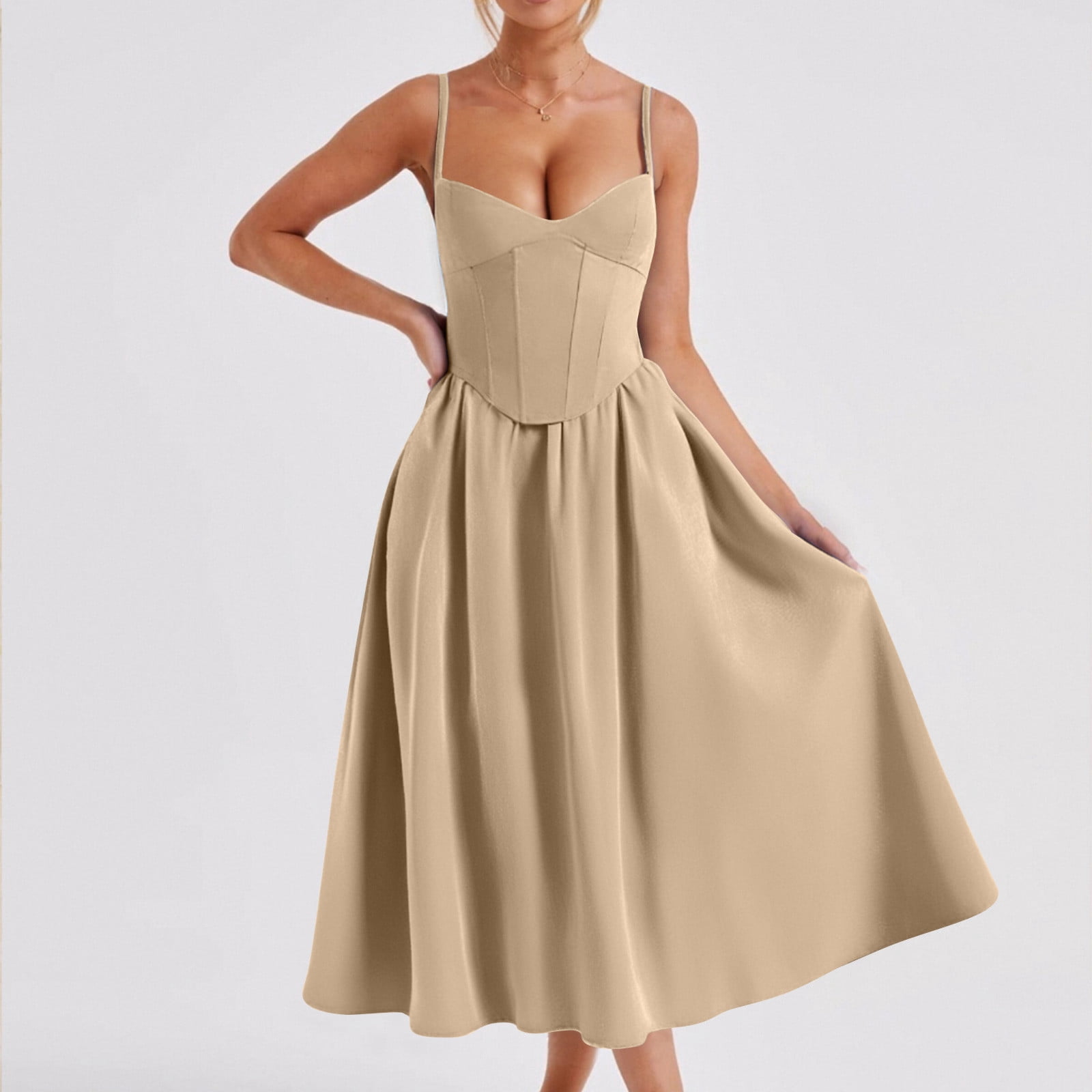 cream long sleeve maxi dress Iris Long Sleeve Satin Maxi Dress / Blush Gold | MESHKI