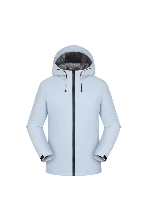 George Women's Hardshell Overalls Jacket,Outdoor Sports,Thin,Breathable Top,Light Blue,Size L