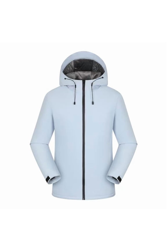 George Women's Hardshell Overalls Jacket,Outdoor Sports,Thin,Breathable Top,Light Blue,Size XXL