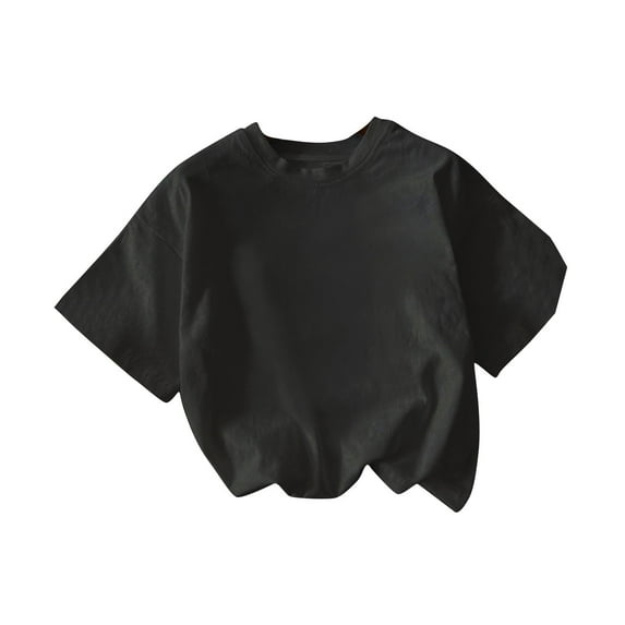 DPTALR George Women's T-Shirts,Oversized Short Sleeve,Crew Neck,Loose Solid Basic Athletic Tops,Tee,#Black,Size XXL