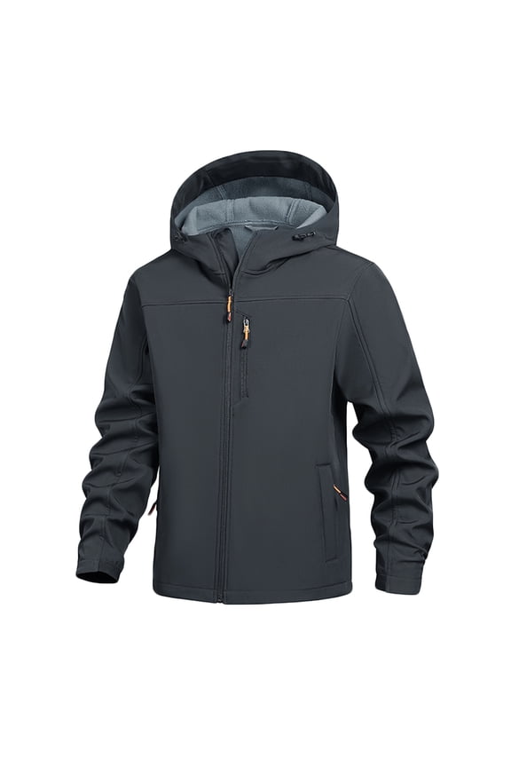 George Women's Winter Casual Solid Color Stand Collar Zipper Long Sleeve Outdoor Coat Jacket,Gray,Big and Tall Men S