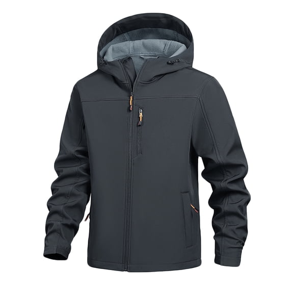 DPTALR George Women's Winter Casual Solid Color Stand Collar Zipper Long Sleeve Outdoor Coat Jacket,Gray,Big and Tall Men XXXL