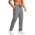 thumbnail image 1 of DPTALR Men's Quick Dry Athletic Joggers, Elastic Waist Drawstring Workout Pants with Zip Pocket,Dark Gray,Big Men's,Tall Men's M,Young Men's Pants, 1 of 6
