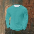 thumbnail image 1 of DPTALR Men's Solid Color Loose Casual Fitness Sports Top Home Wear T-Shirt,Sky Blue,Big and Tall Men XXXXXL, 1 of 5