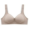 thumbnail image 1 of DPTALR Womens Dailywear Bars Printing Gathered Together Daily Bra Underwear No Rims, 1 of 9
