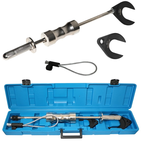 DPTOOL Inner CV Joint Puller Slide Hammer Front Wheel Drive Axle Half Shaft Removal Tool Kit Heavy Duty 10 Pounds Slide Hammer 63mm 48mm CV Joint Fork Adapter Attachments
