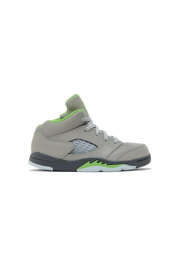 Toddler's Jordan 5 Retro "Green Bean" Svr/Grn Bean-Flnt Gry (DQ3736 003) - 6