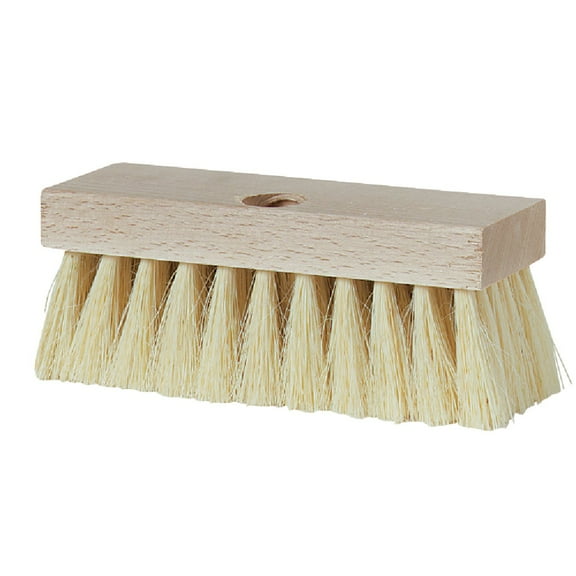 DQB Industries Roof Brush Threaded - White Tampico Bristle - 2 In Trim, 6 Pack