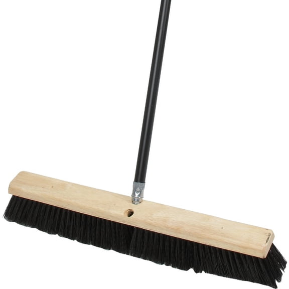 DQB Industries All-Purpose Push Broom Fairmont Plus - Metal Handle - 24 In. W x 60 In. L