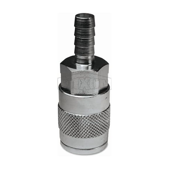 DQC F-Series Industrial Manual Coupler Standard Hose Barb, 1/2 in, Steel