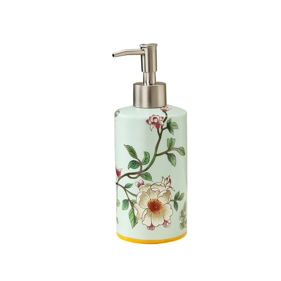 DQQ153 Modern Ceramic Soap Dispenser With Pump For Bathroom Shampoo, Shower Gel, And Lotion Press Bottle