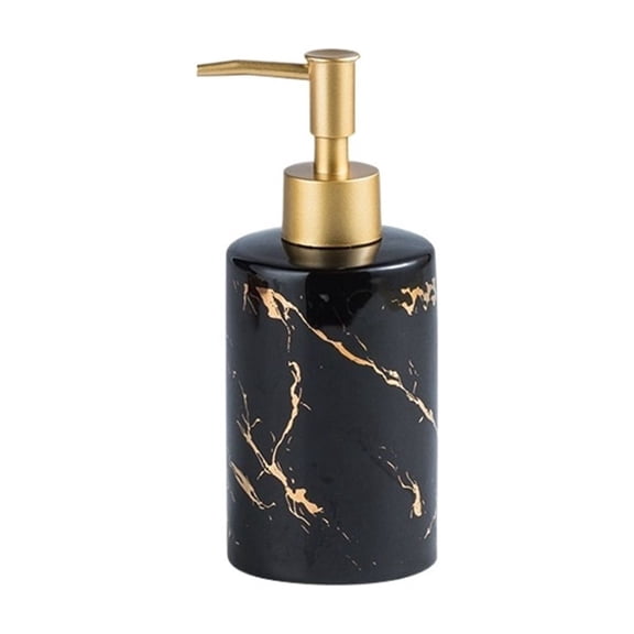 DQQ153 Simple Ceramic Straight Soap Dispenser Hotel Club Bathroom Lotion Press Pump Bottle