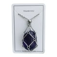 thumbnail image 1 of DQRPSEETB 2024 Stone Holder Necklace Handmade Adjustable Length Holder Necklaces Gemstone Necklace Stainless Steel Pendant Necklaces for Women Men, 1 of 9