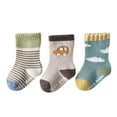 thumbnail image 1 of DQRPSEETB 3 Pairs Baby Kids Cotton Hiking Socks for Toddlers Boys Girls Winter Thick Warm Heavy Thermal Cozy Crew Boot Socks Baby Socks,Athletic Socks M, 1 of 4