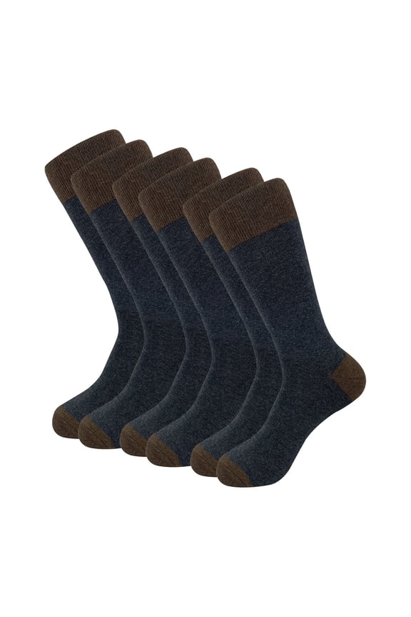 3 Pairs Men's Casual Dri Tech Control Crew Socks Breathable Stockings Compression Stockings Men,Work Socks Coffee