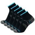 thumbnail image 1 of DQRPSEETB 5 Pairs Men Women Light Compression Sports Running Socks Sports Running Socks Women Ankle Socks,Black Socks, 1 of 5