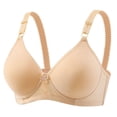 thumbnail image 1 of DQRPSEETB Adjustable Sports Bras for Women Adjustable Strap Bras with High Support for Women Full Coverage Up Bras Comfortable No Underwire Wireless Bras Beige, 1 of 7