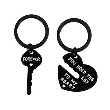 DQRPSEETB Bracelet Keychain His and Her Keychain Set You Hold the Key To My Heart Couple Keyring Couple Gifts Matching Puzzles Keychain for Valentines Day