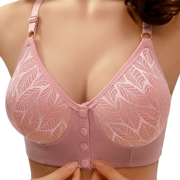 DQRPSEETB Bralettes for Women with Support High Support Bras for Women Adjustable Strap Full Coverage Up Bras Comfortable No Underwire Wireless Bras Hot Pink