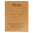 thumbnail image 1 of DQRPSEETB Chain for Woman Mama Necklace for Women Silver Gold & Rose Gold Mom Jewelry for Women Gifts for New Mom Mom Gift for Pregnant Friend Mom to Be Gifts with Cards, 1 of 8