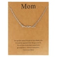 thumbnail image 1 of DQRPSEETB Chain for Woman Mama Necklace for Women Silver Gold & Rose Gold Mom Jewelry for Women Gifts for New Mom Mom Gift for Pregnant Friend Mom to Be Gifts with Cards, 1 of 8