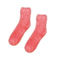 thumbnail image 1 of DQRPSEETB Compression Socks Women Fuzzy Cozy Slipper Socks Warm Soft Winter Plush Home Sleeping Socks Soft Socks Red, 1 of 4