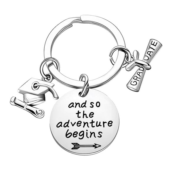DQRPSEETB Lanyards for Keys 2024 Graduation Gift Graduation Certificate Cap Keychain for Birthday