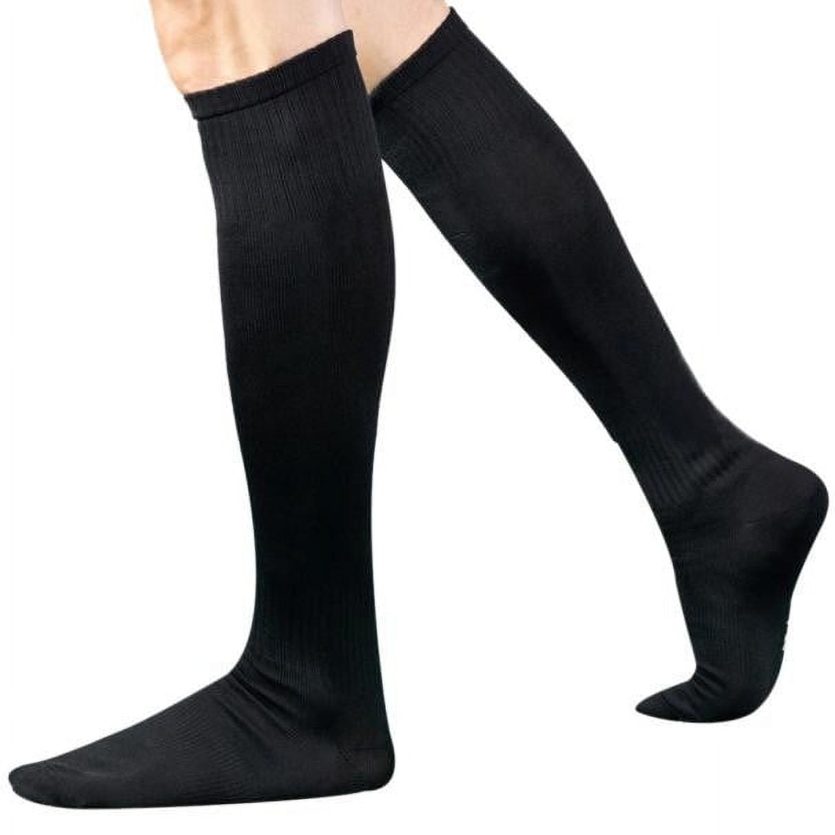 DQRPSEETB Men Sport Football Soccer Long Socks Over Knee High Sock Baseball Hockey BK Knee Socks