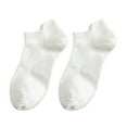 thumbnail image 1 of DQRPSEETB Men's Thin Breathable Sweat Absorbing Low Top Summer Shallow Mouth Sweat Absorbing Cotton Socks Golf Socks,Black Crew Socks White, 1 of 3