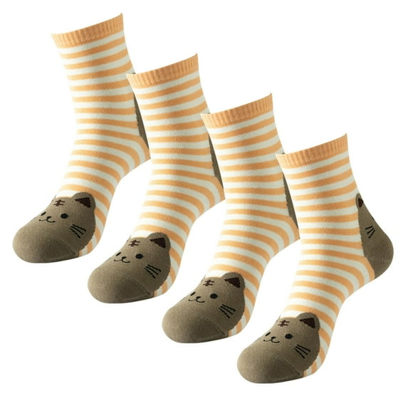 DQRPSEETB Mid-Length Socks Winter Socks for Women Wool Socks Thermal Warm Hiking Socks Cozy Crew Soft Socks 2 Pairs Comfortable Socks Yellow