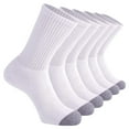 thumbnail image 1 of DQRPSEETB Running Compression Socks Men 5 Pairs Men's Basketball Socks Solid Color Short Socks Black Crew Socks White-B One Size, 1 of 8