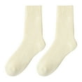 thumbnail image 1 of DQRPSEETB Thermal Socks for Men Women Heated Winter Boot Socks Insulated for Cold Weather Warm Fuzzy Socks Gifts for Women Short Socks for Women,Black Crew Socks Yellow, 1 of 3
