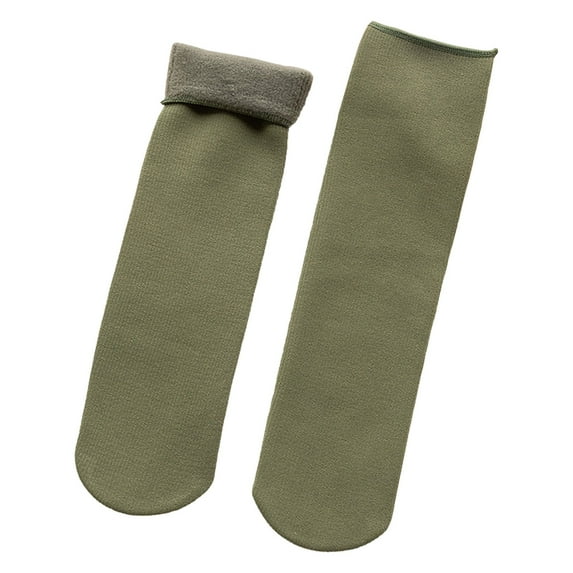 DQRPSEETB Warm Thermal Socks Womens Warm Winter Extra Thick Heat Insulated Socks for Cold Weather Women Socks,Ankle Socks Green