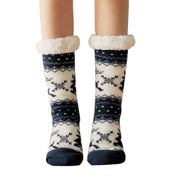 DQRPSEETB Winter Lined Wool Socks Lambs Cozy Thick Heavy Thermal Boots Socks Fuzzy Non Floor Socks for Men & Women Comfortable Socks for Men Womens