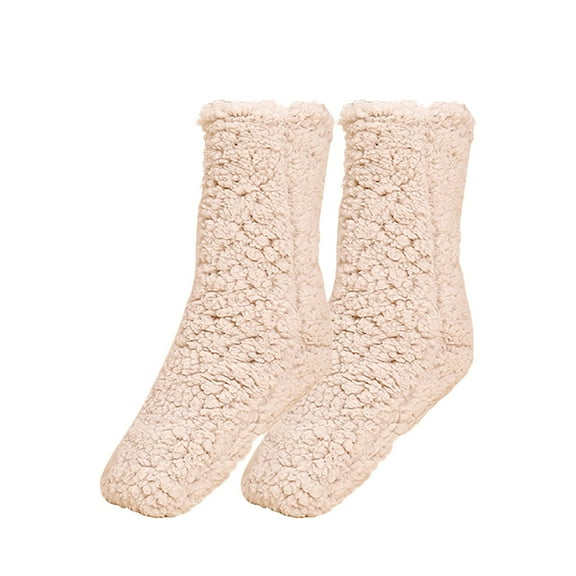 DQRPSEETB Winter Socks 2023 Women Thick Super Warm for Winter Home Fuzzy Socks Super Soft Comfort of Coral Slipper Socks White Socks Women Ankle,White Crew Socks Khaki