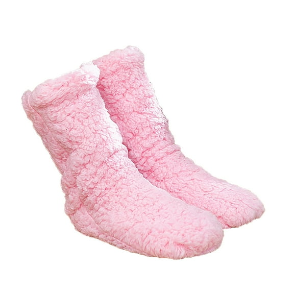 DQRPSEETB Winter Socks 2023 Women Thick Super Warm for Winter Home Fuzzy Socks Super Soft Comfort of Coral Slipper Socks White Socks Women Ankle,White Crew Socks Pink