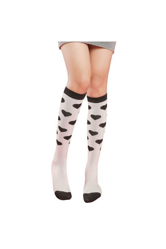 Women Girls Valentine's Day Socks Heart Love Prints Socks Party Accessories Running Socks Womens,White Socks