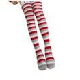 thumbnail image 1 of DQRPSEETB Womwn Coral Socks Over The Knee Thicken Warm Sleeping Towel Striped Socks Compression Socks for Women,White Ankle Socks Red, 1 of 3