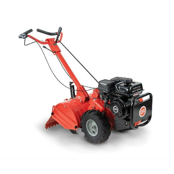 DR 11 Inch Rear Tine Walk Behind Tiller with Counter Rotating Tines, Orange